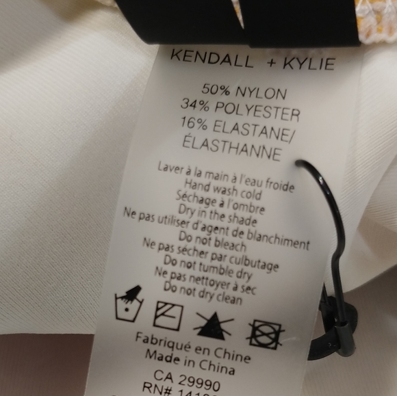 Kendall and Kylie Stripe One Piece Swimsuit New - Picture 2 of 8